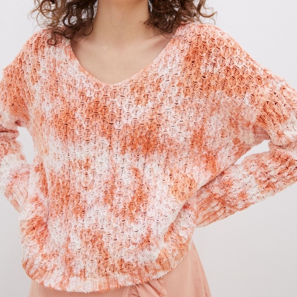 Pilcro Anthropologie Chunky Tie Dye Sweater Women Medium